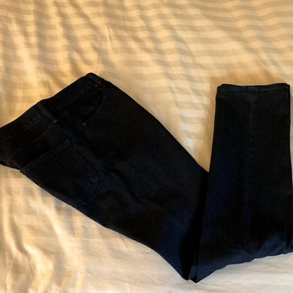 Rag & Bone Black (Coal) Straight Leg High Rise Pants. Size 26.